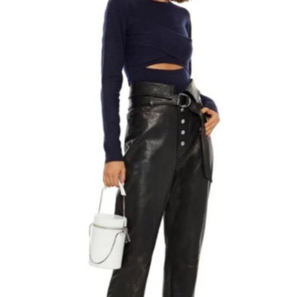 iRO Denny cutout sweater navy Size - Picture 1 of 4